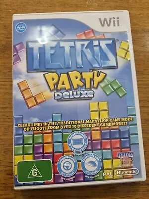 Tetris Party Deluxe Wii Tested Working + Manual  • $14.99