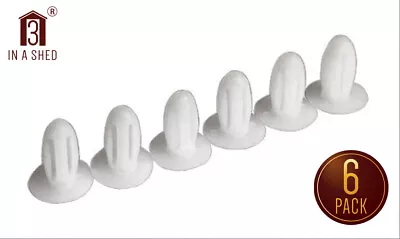 £4.50 • Buy Tumble Dryer Aircon Vent Hose Ducting Tube Connector Plastic Fixing Studs Pk6