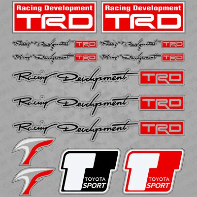 $9.99 • Buy For Toyota Car Sticker 3D Decal Stripes Logo Decoration TRD Sport 13 Pattern