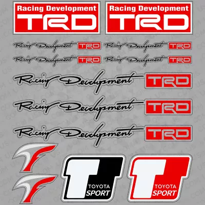 $8.99 • Buy For Toyota Car Sticker 3D Decal Stripes Logo Decoration TRD Sport 13 Pattern