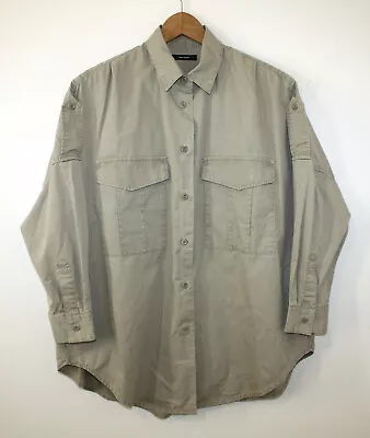 £28.64 • Buy Journal Standard Japan Khaki Oversized 3/4 Sleeve Military Safari Shirt Women S
