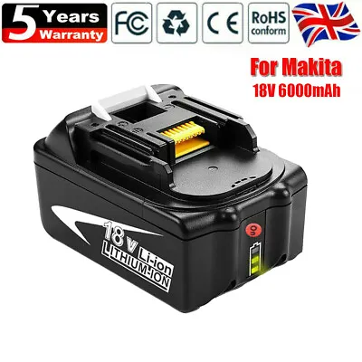 For Genuine Makita Battery BL1860B BL1850B 1830B BL1815N LXT 194205-3 18V 6.0Ah • £28.90