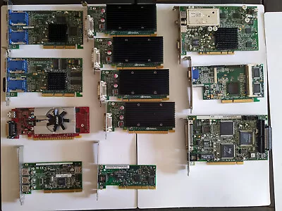 Various Video Cards + A Few Others (NVIDIA Matrox MSI Etc.) • $1