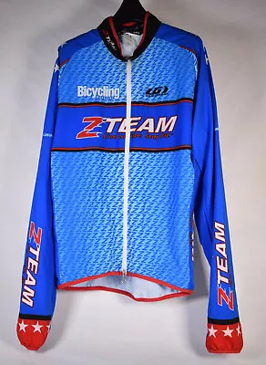 Louis Garneau Z Team Bicycling Magazine Zip Cycling Jersey LS Jacket 5 Canada • $107