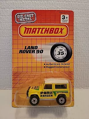 Matchbox - Park Ranger - Land Rover 90 - # MB35 - ***New On Original Card*** • $2.50
