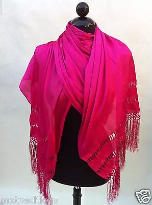 Mexican Shawl Wrap Scarf From Mexico. Rebozo Bufanda Echo En Mexico • $29.95