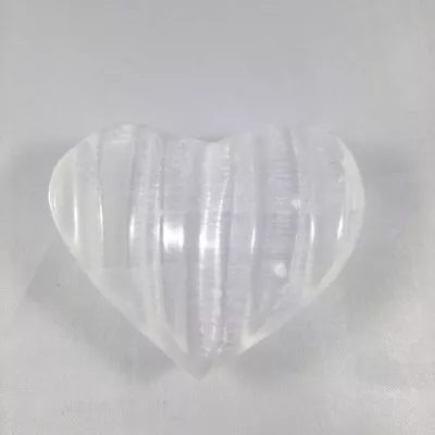 £9.95 • Buy Selenite Puffed Sculpture Heart, Angel Stone, Meditation, Reiki Healing