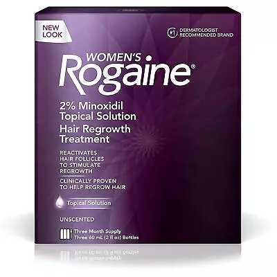 Rogaine Women's 2% Minoxidil Topical Solution For Womens Hair Thinning And Loss • $56.99