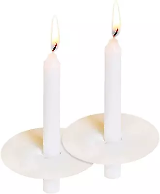 200 Church Candles With Drip Protectors - No Smoke Vigil Candles Memorial Candl • $43.57