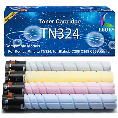 TN324 Compatible Minolta Konica Toner Cartridge For C368 TN324K Bizhub C308 C258 • $159