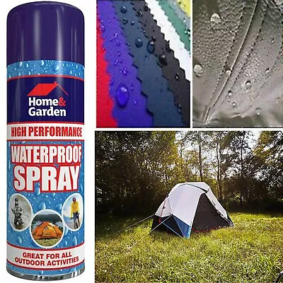 300ml Waterproof Spray Fabric Protector Fishing Hiking Clothes Shoe Camping • £5.75