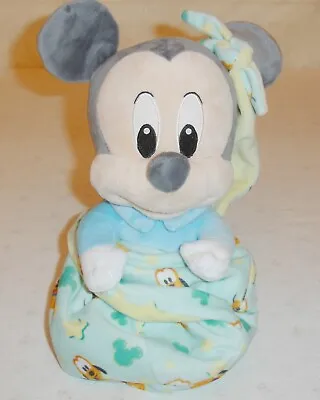 Mickey Mouse Disney Babies Exclusive With Swaddle Blanket Plush 10   VERY RARE • £9.99