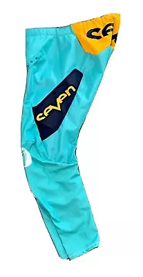 Seven Mx Zero Riding Gear Motorcross Pants Men's Size 30 Aqua Navy EXC!! $225 • $125.30