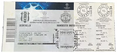 £2.85 • Buy Besiktas Vs  Manchester United 2009-2010  Champions League Ticket.