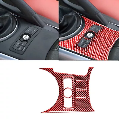 4PCS For Mazda RX-8 Red Carbon Fiber Gear Shift Button Panel Interior Trim  • $23.91