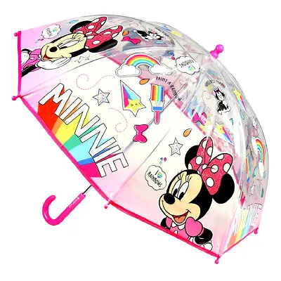  Disney's Minnie Mouse Transparent Umbrella Kids Umbrella Official Licensed    • £12.99