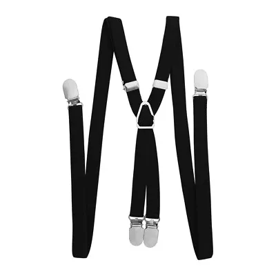 Men Braces Suspenders X Back Clamp Clip On Urban Brace 1/2 Inch 1.5CM Adjustable • $8.99