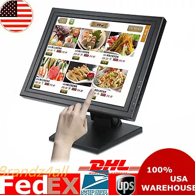 15   Touch Screen Monitor 1024x768 USB/VGA/HDMI POS Screen Monitor Touchscreen • $104.01