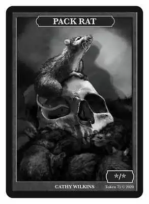 Pack Rat Token Art By Magic Artist Cathy Wilkins MTG Magic Givememana • $2