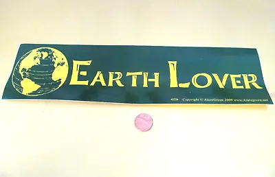 VINTAGE EARTH LOVER BUMPER Sticker Decal  ORIGINAL Old Stock • $4.98