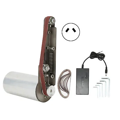 Mini Belt Sander Electric HandHeld DIY Polishing Sanding Machine Sharpener G FST • £49.98