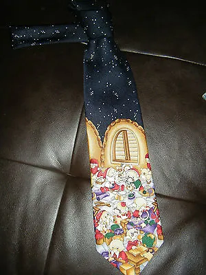 Whimsical Santa's Workshop & Elves Neck Tie • $15.52