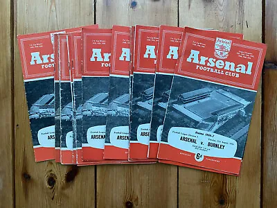 Arsenal Home Programmes  1956/57  Select From The Drop Down Menu • £2