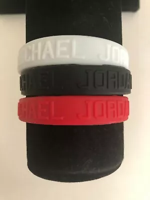 3 Pcs Basketball Bracelet MICHAEL JORDAN Silicone Wristband Strap Sports Fans • $9.99