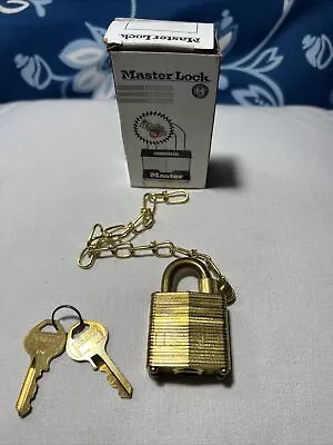 Master Commercial/Government/Military Brass-Padlocks With 2 Keys - NEW • $12.95