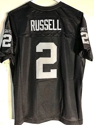 Reebok Women's Premier NFL Jersey Oakland Raiders Jamarcus Russell Black Sz L • $19.99