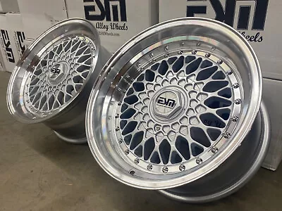 16x8 16x9 SL 4x100 5x100 ESM-02R Wheels Rims BMW E30 84-91 3 Series E21 • $796