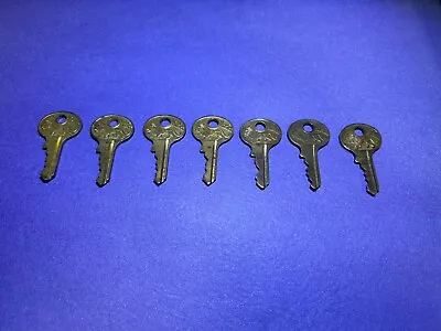 7 Vintage Brass Master Lock Padlock Walking Lion Keys • $20