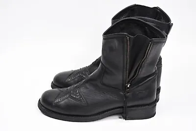 £163.19 • Buy Sancho Star Snake Skin Black Biker Boots Size 39 