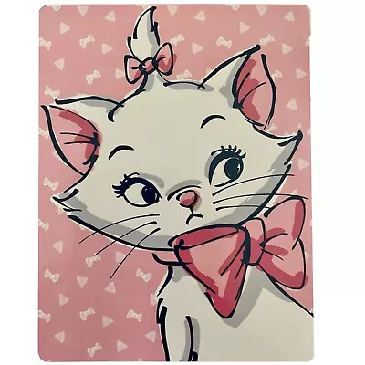 NEW Disney Aristocats Marie Cute Silky Super Soft Throw Bows Blanket 46  X 60   • $33.41