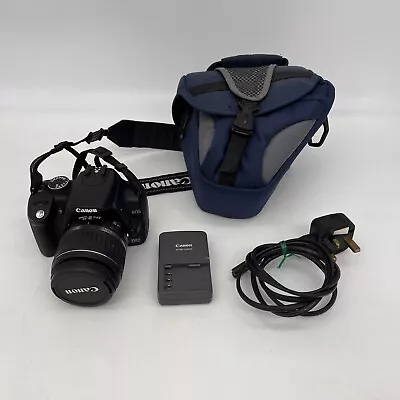 Canon EOS 350D Digital SLR Camera 18-55mm EF-S Zoom Lens 16GB CF Card Bag • £100