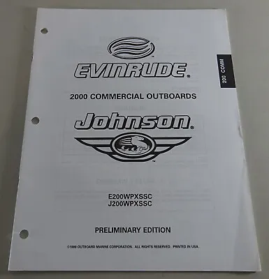 Parts Catalog Johnson Evinrude Outboard E200WPXSSC / J200WPXSSC Stand 2000 • $21.18