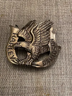 Vintage Harley-Davidson Eagle Silver Tone Belt Buckle • $39.99