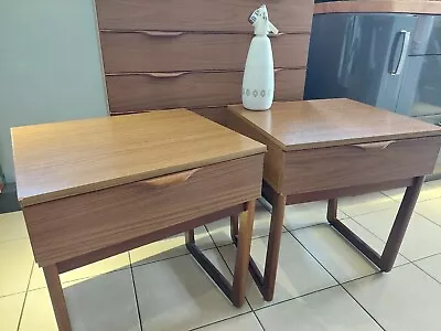 £75 • Buy Two Mid Century Europa Teak Bedside Tables