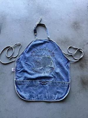 RARE Vintage Tyca Embossed Yellowstone National Park Denim Apron Made In USA • $35