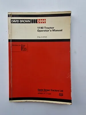£35 • Buy David Brown Case 1190 Tractor Operators Manual