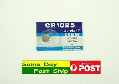 One Piece Of New CR1025 3 Volt Lithium Button Cell Battery • $3.88