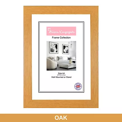 White Picture Frames A1 A2 A3 A4 Black Modern Photo Frame Oak Wood Effect Walnut • £9.22