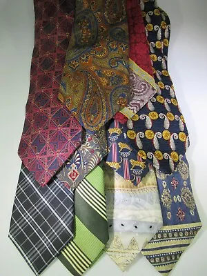 Neckties Lot Of 10 Men's Silk Ties Lyric Jagger J.Z Richards Giorgio Brownstone • $11.95