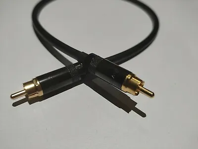 Digital Audio Video Coaxial Cable - Van Damme 75ohm RCA 50cm RCAs • £11.25