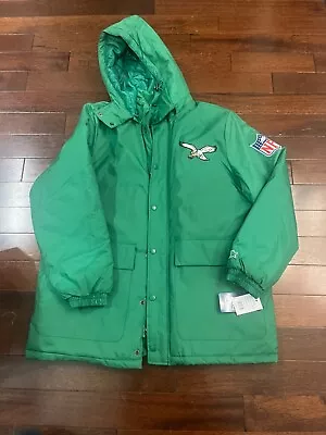Starter Philadelphia Eagles Trench Long Jacket Kelly Green XL • $400