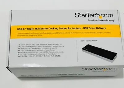 StarTech.com USB-C Triple Monitor 4K Dock DK30CH2DPPDU • £175