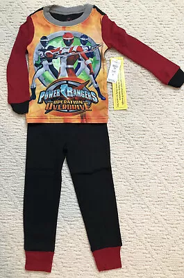 $14.50 • Buy Disney PJ Pal Long Sleeve/Long Pants POWER RANGERS OPERATION OVERDRIVE Sz 2 NWT