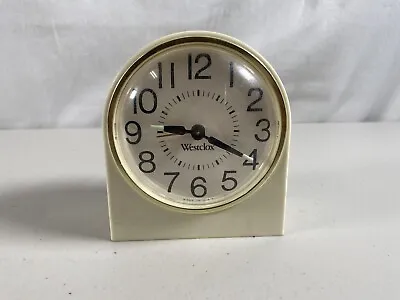 Vintage Westclock Wind-Up Desk Tabletop Alarm Clock Glow In Dark Bedside Working • $15.48