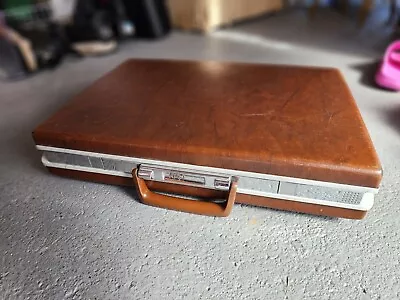 Vintage Samsonite Classic 100 Briefcase Attache Brown Slimline Combination  • $39.99