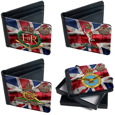 Personalised Military Wallet Bi Fold Coin Card Holder Veteran Official Product • £14.95